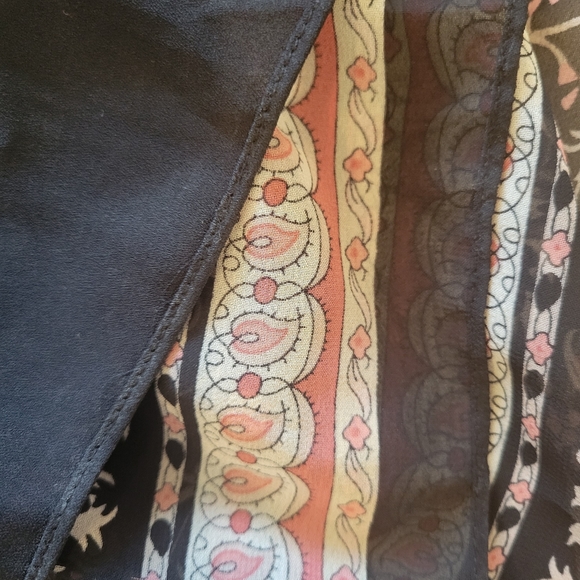 Max Studio Women's Pink and Black Flutter Sleeve Floral Midi Dress size M - Picture 11 of 15